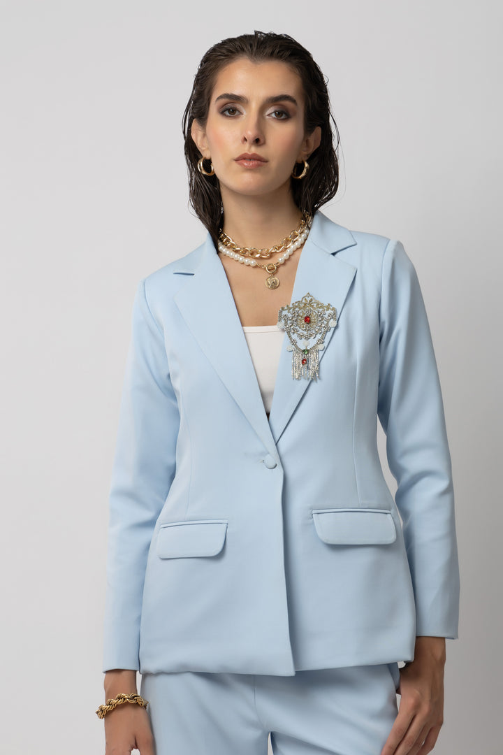 Urban Edge Blue Blazer - Diwaah.com