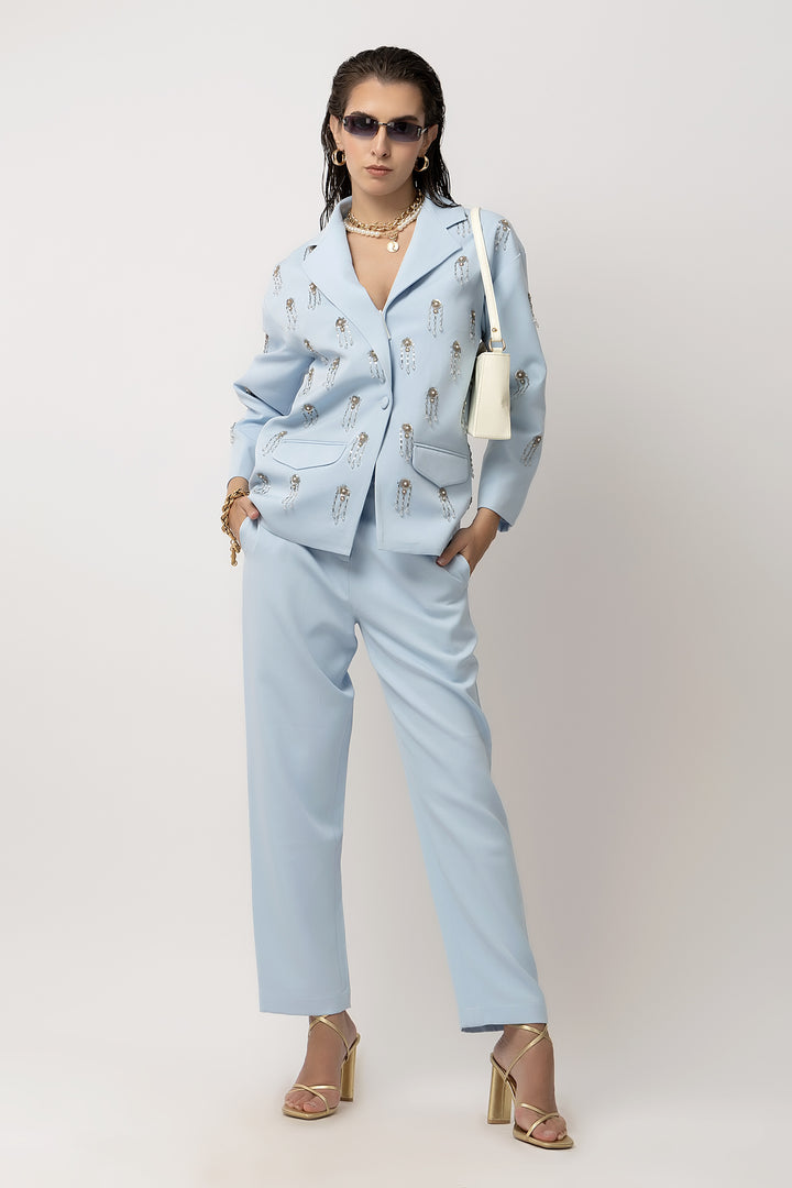 Elle Elegance Blue Co-ords - Diwaah.com
