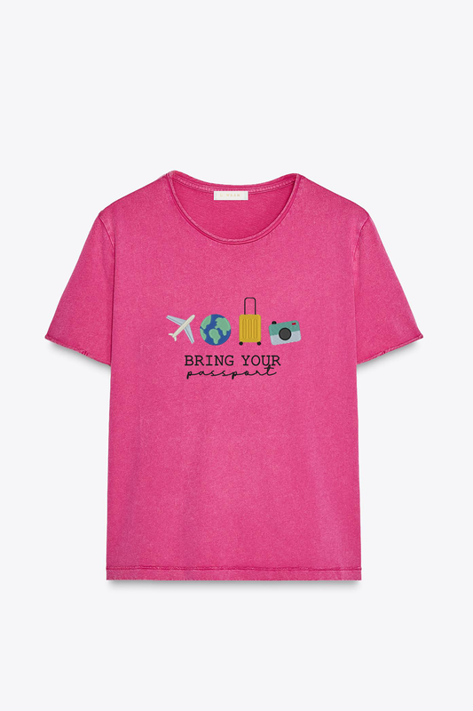 Travel'X  Pink T-Shirt