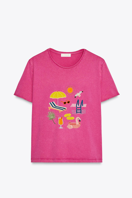 Summer Beach Pink T-Shirt