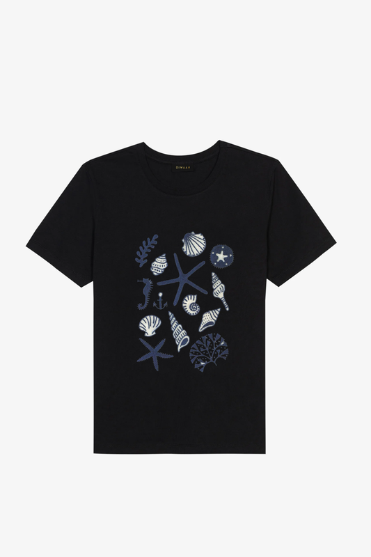 Marine Black T-Shirt