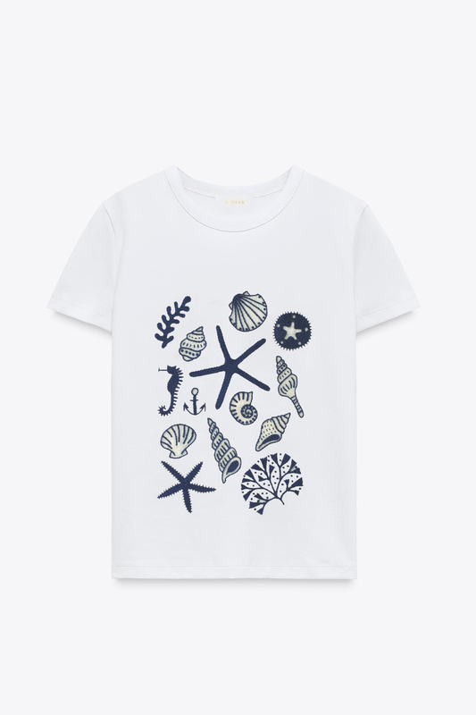 Marine White T-Shirt