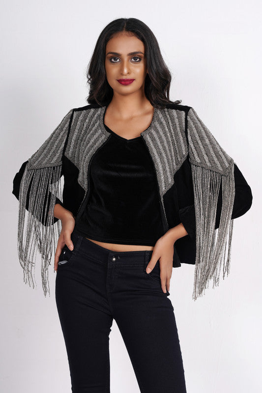 Fringe on sale bolero jacket